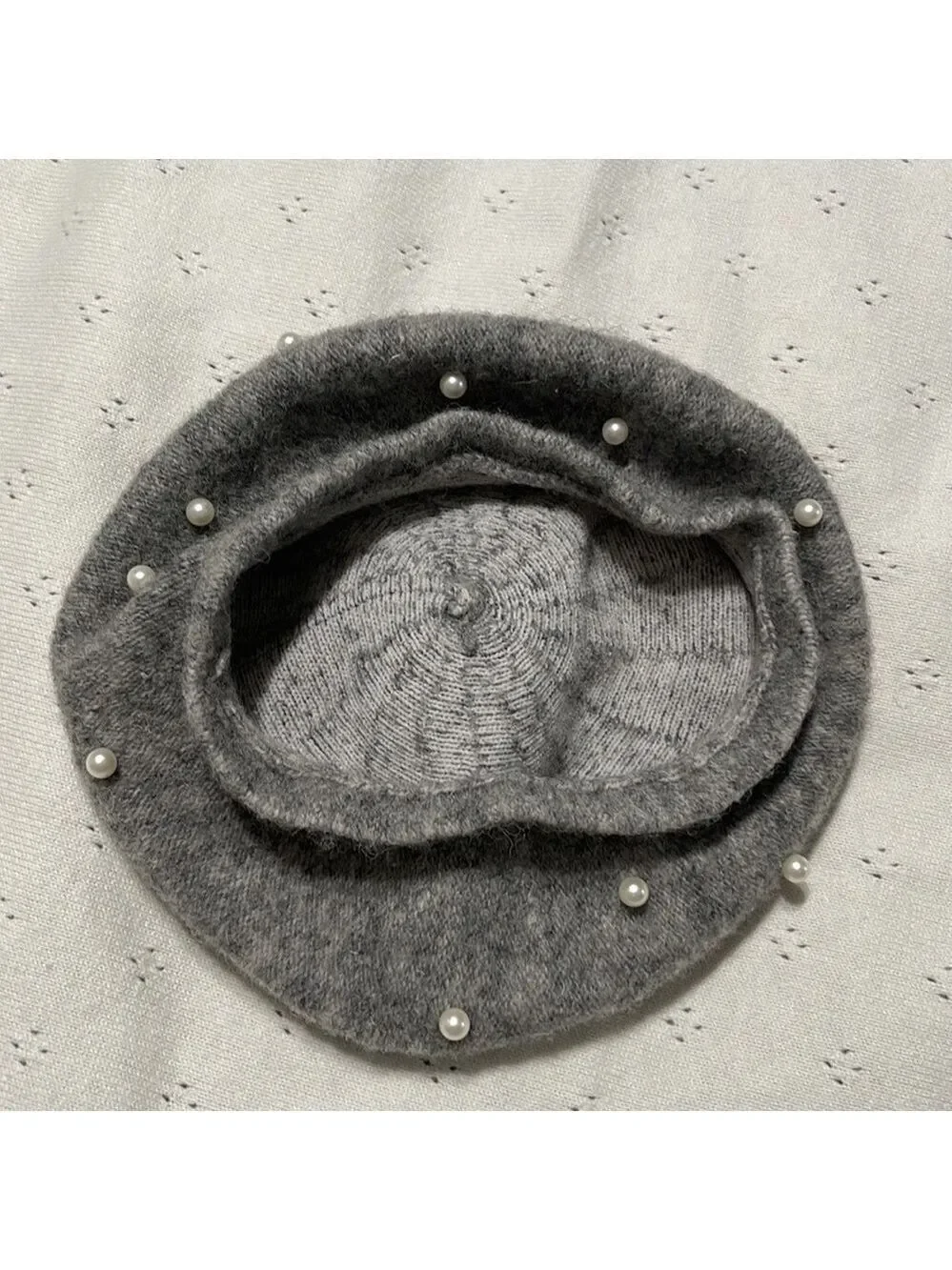Pearl Pom Pom beret